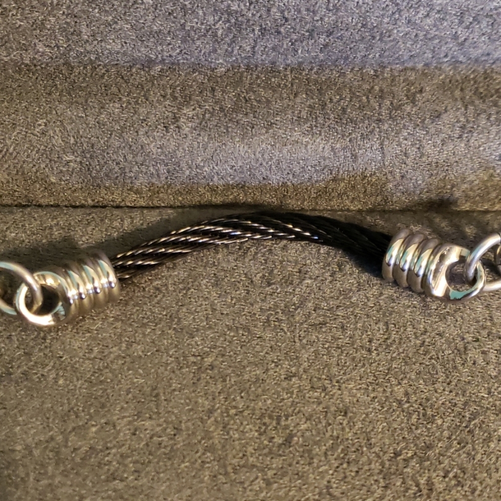 Chisel Black Steel Cuff Bracelet